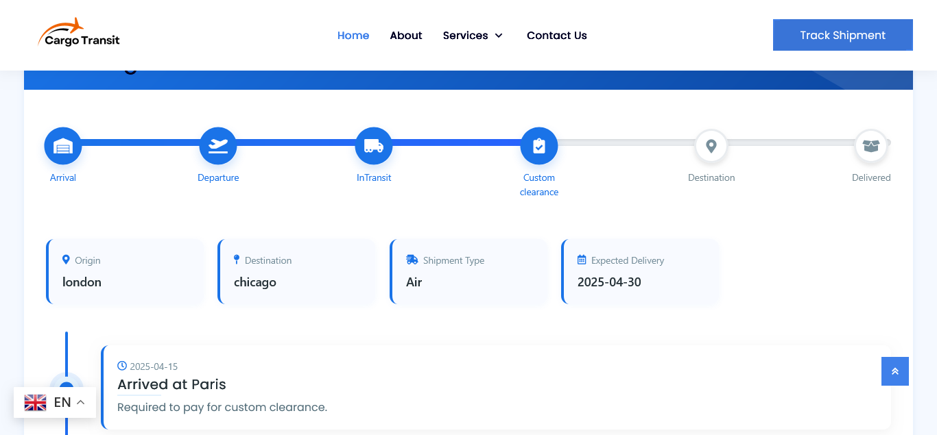 Transit - Premium Courier Tracking PHP Script With Real Tracking Live Map